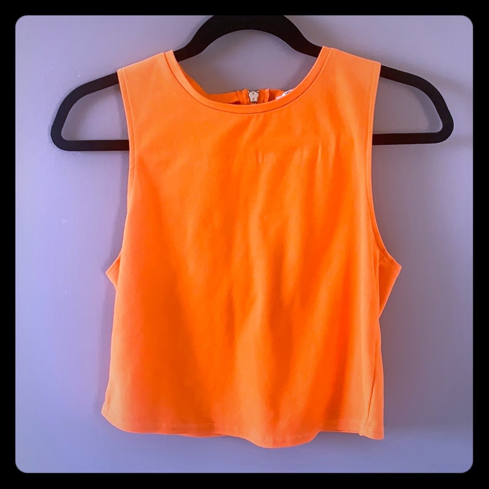 Orange crop top